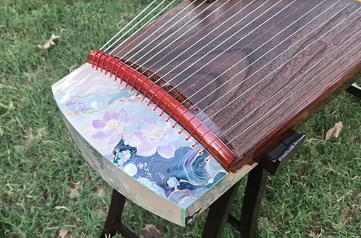 Guzheng 125cm, 21 Strings, Whi - Musical Instrument Guzheng 评论和价格