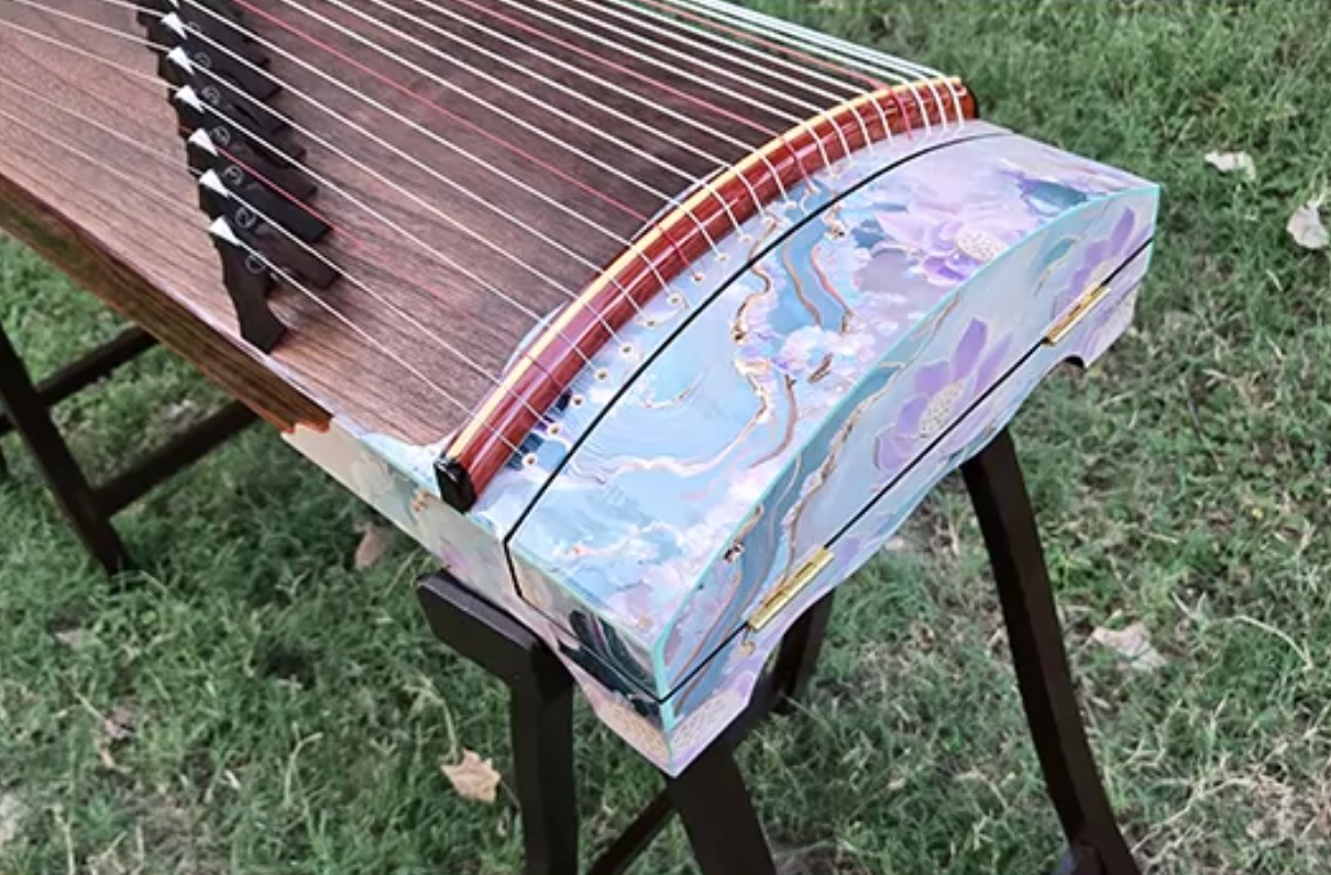 Guzheng 125cm, 21 Strings, Whi - Musical Instrument Guzheng 评论和价格