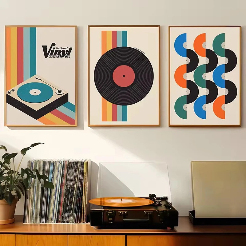 Mid Century Vinyl Record Canva - Musical Instrument Tuba 评论和价格