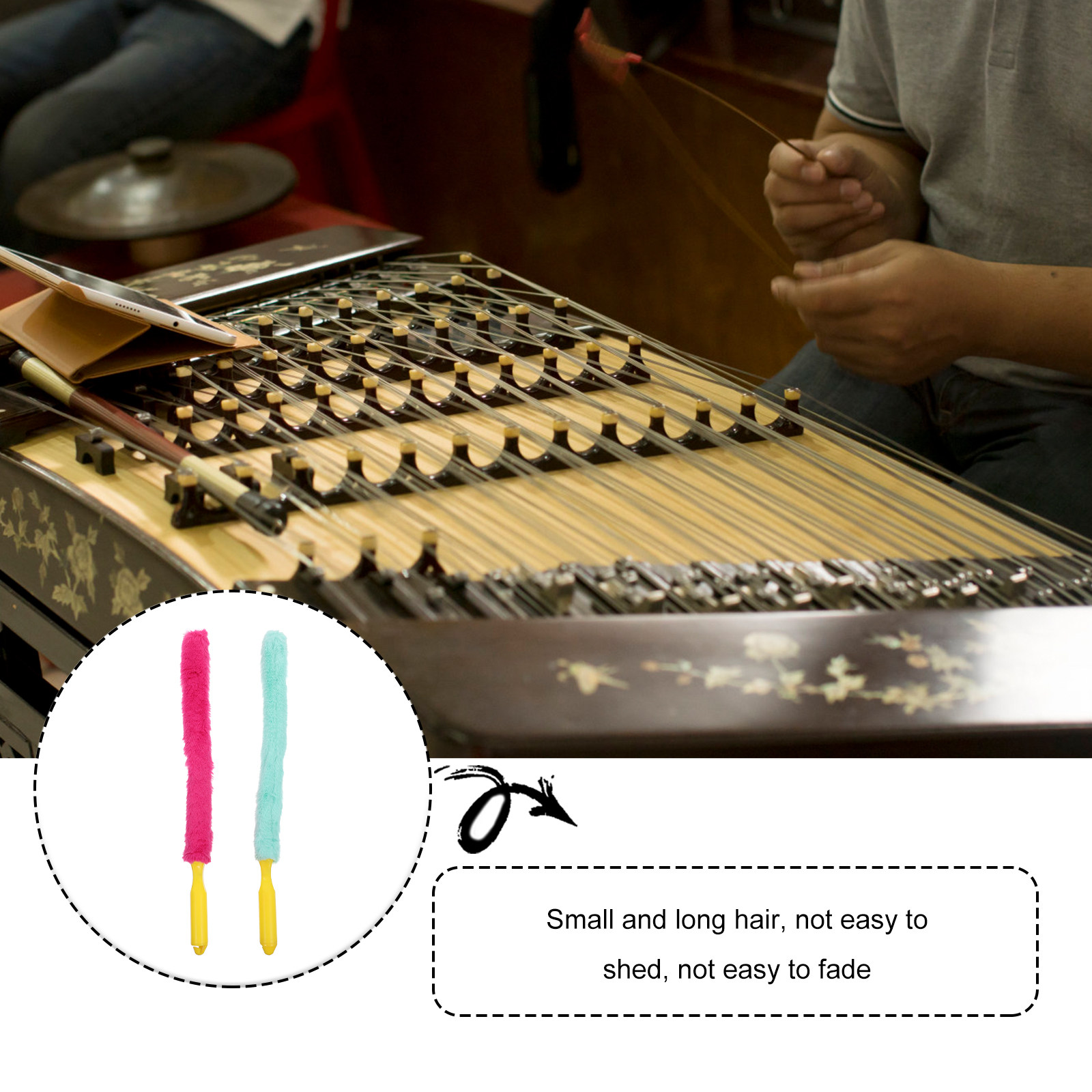 2Pcs Guzheng Cleaning Tools So - Musical Instrument Guzheng 评论和价格